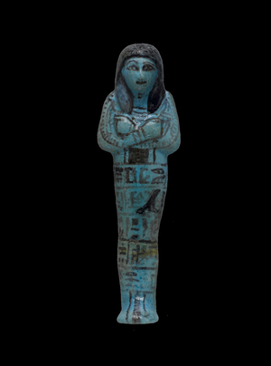 Shabti of Riya, 19th-20th dynasty (faience)