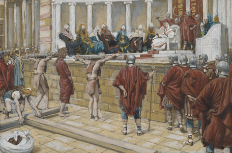 The Judgement on the Gabbatha, illustration from 'The Life of Our Lord Jesus Christ', 1886-94 (w/c over graphite on paper)