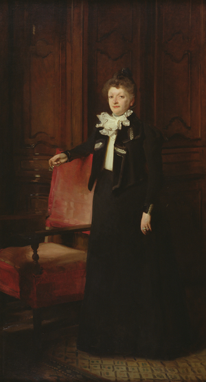Mrs Charles Huntington, 1898 (oil on canvas)