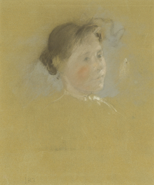 Study of a Head, c.1888-95 (pastel with touches of graphite on paperboard)