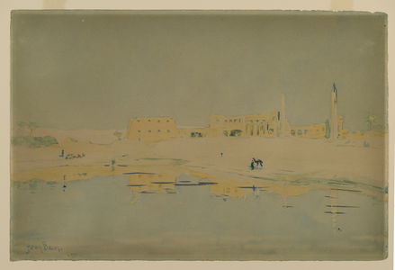 Ruins of Luxor (w/c on paper)