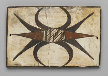 Tile, made in Mesa, Arizona by the Hopi People (clay and slip)