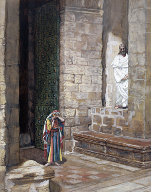 And Jesus Was Left Alone and there was a Woman in the Midst, illustration for 'The Life of Christ', c.1886-94 (w/c & gouache on paperboard)