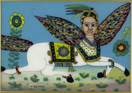Al-Buraq, 1975 (paint on glass)
