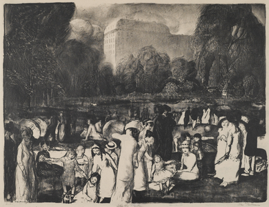 In the Park, Light, 1916 (litho)
