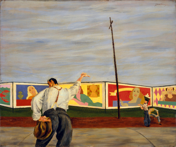 The Hitchhiker, c.1936 (oil on panel)