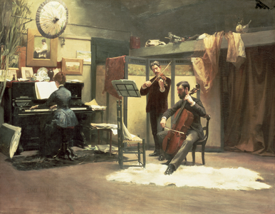 The Musicale, 1887 (oil on canvas)