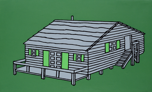Weekend Cabin, 1967 (screenprint)
