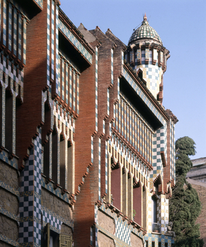 La Casa Vicens, Carrer de les Carolines in Barcelona (Spain). Architect Antoni Gaudi (1852-1936), 1887.