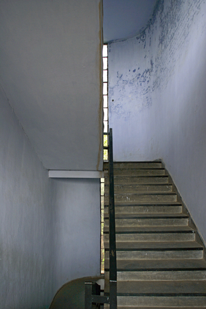 Staircase of a residential building in Chandigarh, India. Photograph 22/01/06.