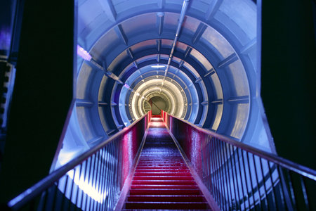 The Atomium of Brussels (Belgium) after renovation. Engineer: Andre Waterkeyn, 1958. Photography 17/03/06.