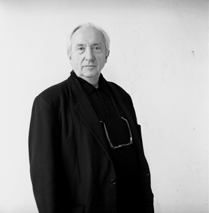 Portrait of Pierre Soulages, French painter. Photography 1999