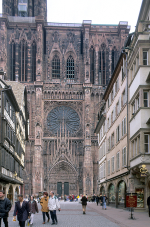 Cathedrale Notre-Dame de Strasbourg, 1 rue de Rohan, Strasbourg (Bas Rhin, Alsace region, France). Construction between 1176 and 1439.