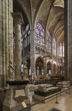 Choir seen from the south croisillon - Basilique de Saint-Denis (Saint Denis) - France, Ile-de-France, Seine-Saint-Denis