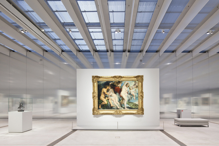The painting Ixion, king of the Lapithes, tricks Junon by Pierre-Paul Rubens at the Musee du Louvre-Lens Leuvre-Lens - 2012, Kazuyo Sejima and Ryue Nishizawa - Sanaa Agency -