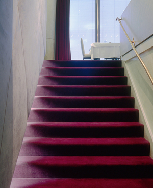 The restaurant of the Assemblee Nationale in Paris 7. Architecture Henri and Jacqueline Boiffils, 1991. Photography 10/09/91