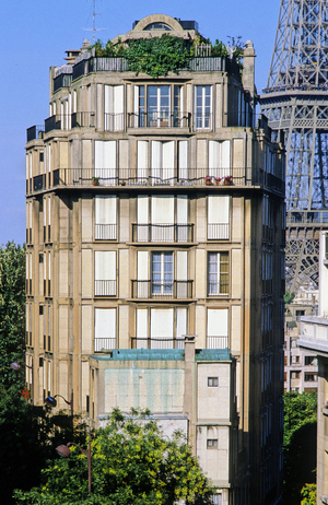Housing building, 51 rue Raynouard in Paris 75016. Construction 1932-1934, architects Auguste (1874-1954) and Gustave (1876-1952) Perret. Built to place the agency and several family apartments of the architect.