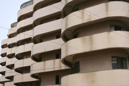 Residential building Solimar, Soledad 205 in Havana, Cuba.