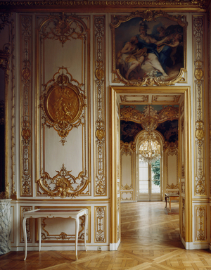 The princess apartments at the Hotel de Soubise, 60 rue des Francs-Bourgeois and 58 rue des Archives, Paris 4. Architecture by Pierre Alexis-Delamair, 18th century. Painting by Francesco Le Primatice.