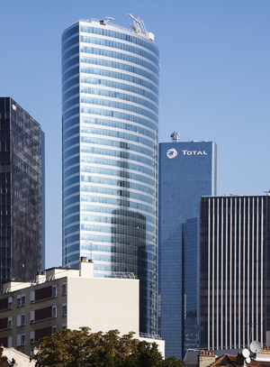 Tours a La Defense (Hauts de Seine), in the foreground the EDF tower.