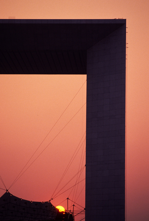 La Grande Arche has the Defense (Hauts de Seine). Architects Otto von Spreckelsen and Paul Andreu, 1985-1989.