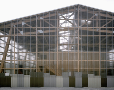 The Academy Fratellini in Saint-Denis, Seine Saint Denis (Seine-Saint-Denis), Ile de France (Ile-De-France). Architecture by Patrick Bouchain and Loic Julienne, 2003. Photography 2003