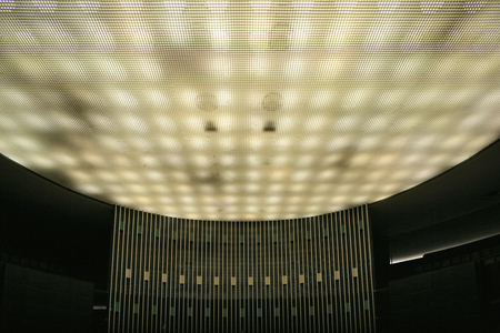 Ceiling of the House of Deputes in Brasilia (Brazil). Realisation 1960, architect Oscar Niemeyer. Photography 18/04/07.