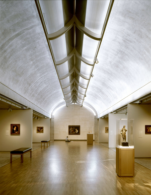 Musee Kimbell (Kimbell Art Museum) in Forth Worth, Texas, USA. Architect Louis Kahn, 1967-1972. Photography 2003.