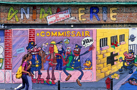 Wall painted in Paris