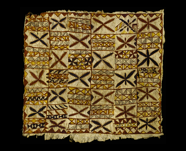 Siapo Mamanu, or Tapa Cloth, 1890s (bark cloth & pigment)