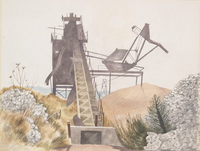 Pitworks (East Anglia), c.1967 (watercolour & graphite pencil on paper)