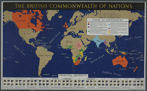'The British Commonwealth of Nations' (colour litho)