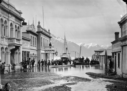Ballarat Street, Queenstown, 1878 (b/w photo)