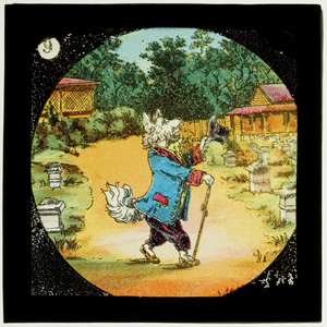 Old Mother Hubbard and her Dog, c.1900 (colour slide)