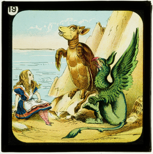 Alice in Wonderland, Part 3 - Who Stole the Tarts?, c.1900 (colour slide)