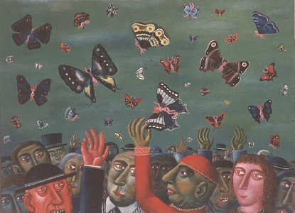 The Butterfly Catchers, 1976 (oil on canvas)