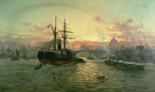 London Bridge (oil on canvas)