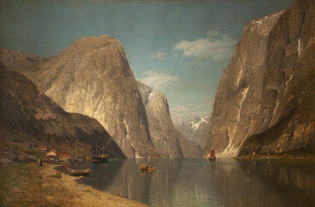 Up the Sogne Fjord, near Gudangen, 1876 (oil on canvas)