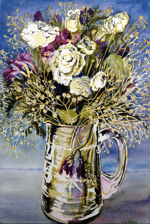 White Roses with Gypsophila (w/c)