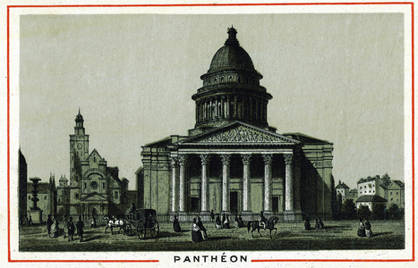 The Pantheon in Paris in the 19th century.