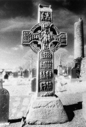 High Cross, Monasterboice, County Louth (b/w photo)