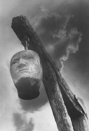 Winter's Gibbet, Elsdon, Northumberland (b/w photo)