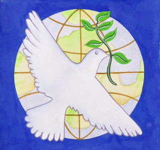 Dove of Peace, 2005 (w/c on paper)