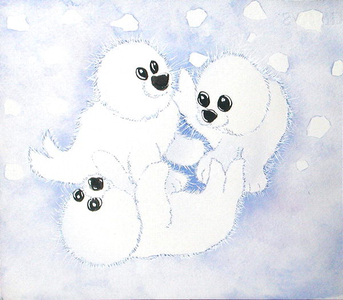 Snow Babies, 2005 (w/c on paper)