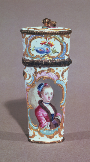 Etui, Bilston enamel, 18th century