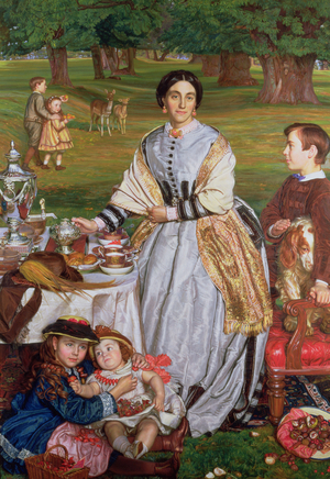 Lady Fairbairn with her Children, 1864 (oil on canvas) (for detail see 89612)