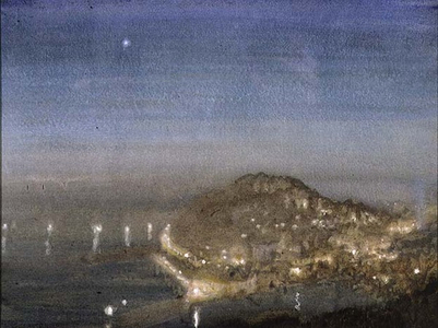 Torquay Harbour from Vane Hill, 1911 (w/c on paper)