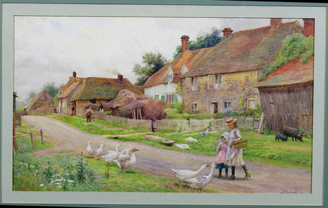 Country Cottages (w/c on paper)