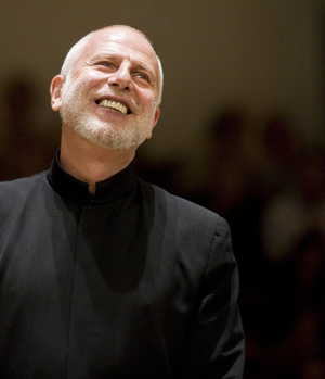 London Symphony Orchestra conducts by Valery Gergiev (Valeri Guergeiev) at the Salle Pleyel. Vladimir Feltsman on the piano. Photography 2008 (13/10/2008).