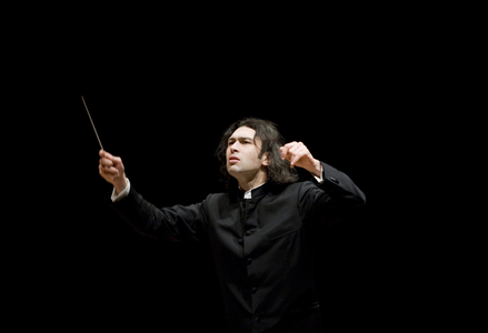 Chamber Orchestra of Europe directed by Vladimir Jurowski. To the piano, Helene Grimaud. Photograph January 2009.